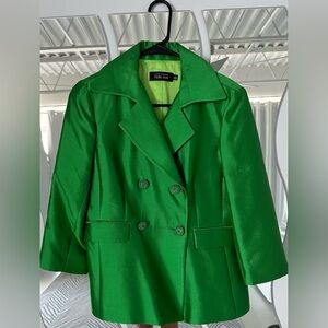 Beautiful green silk wool jacket
